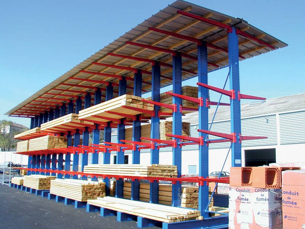 Cantilever avec toiture - Stockage